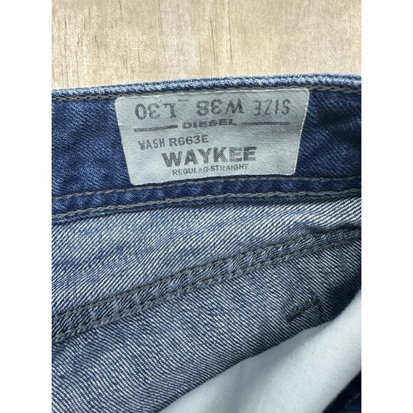 Diesel Industry Denim Jeans Men’s 38x30 Waykee Regular Straight 1976 Button Fly - Picture 3 of 10